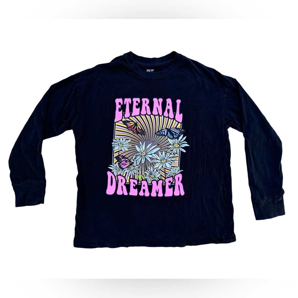 Bluenotes Womens Butterfly Floral Tee Shirt